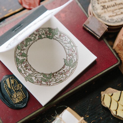 Wild Grape Frame Letterpress Book
