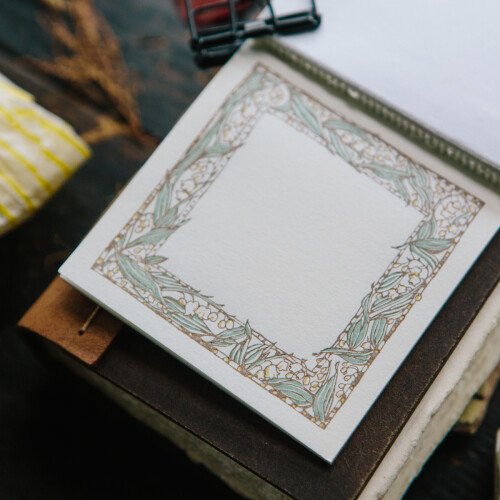Muguet Frame Letterpress Book