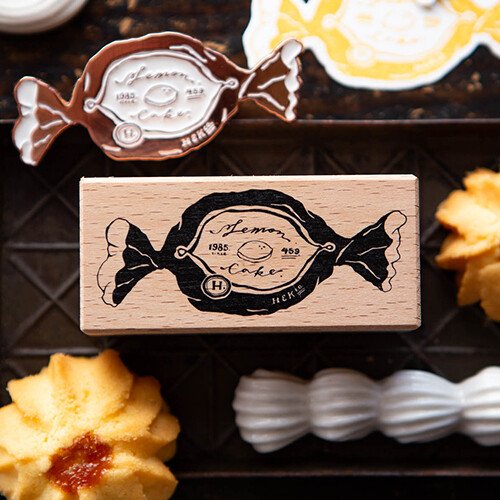 New Lemon Cake Rubber Stamp