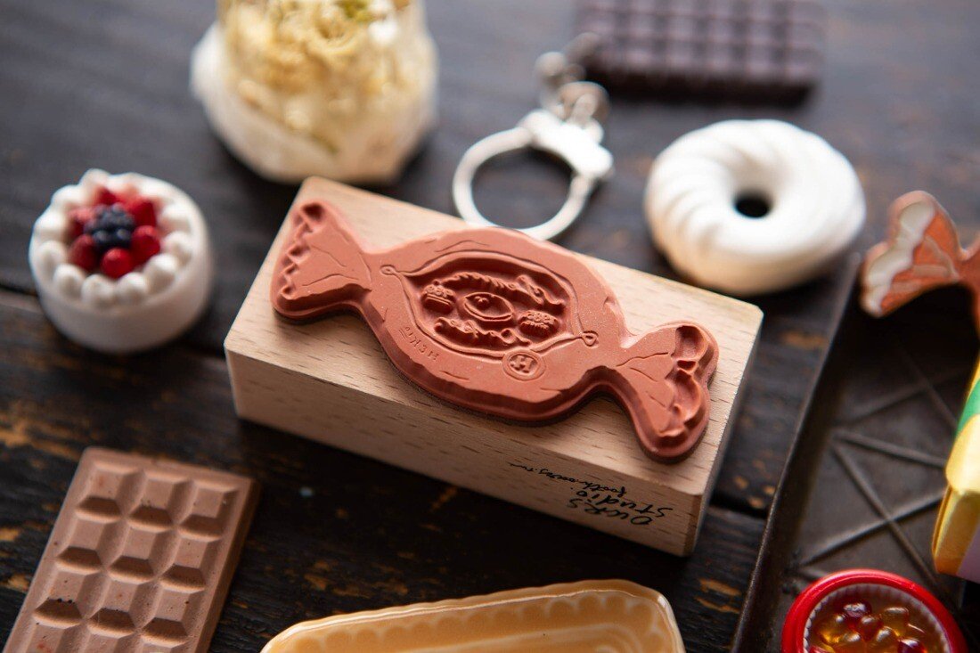 New Lemon Cake Rubber Stamp
