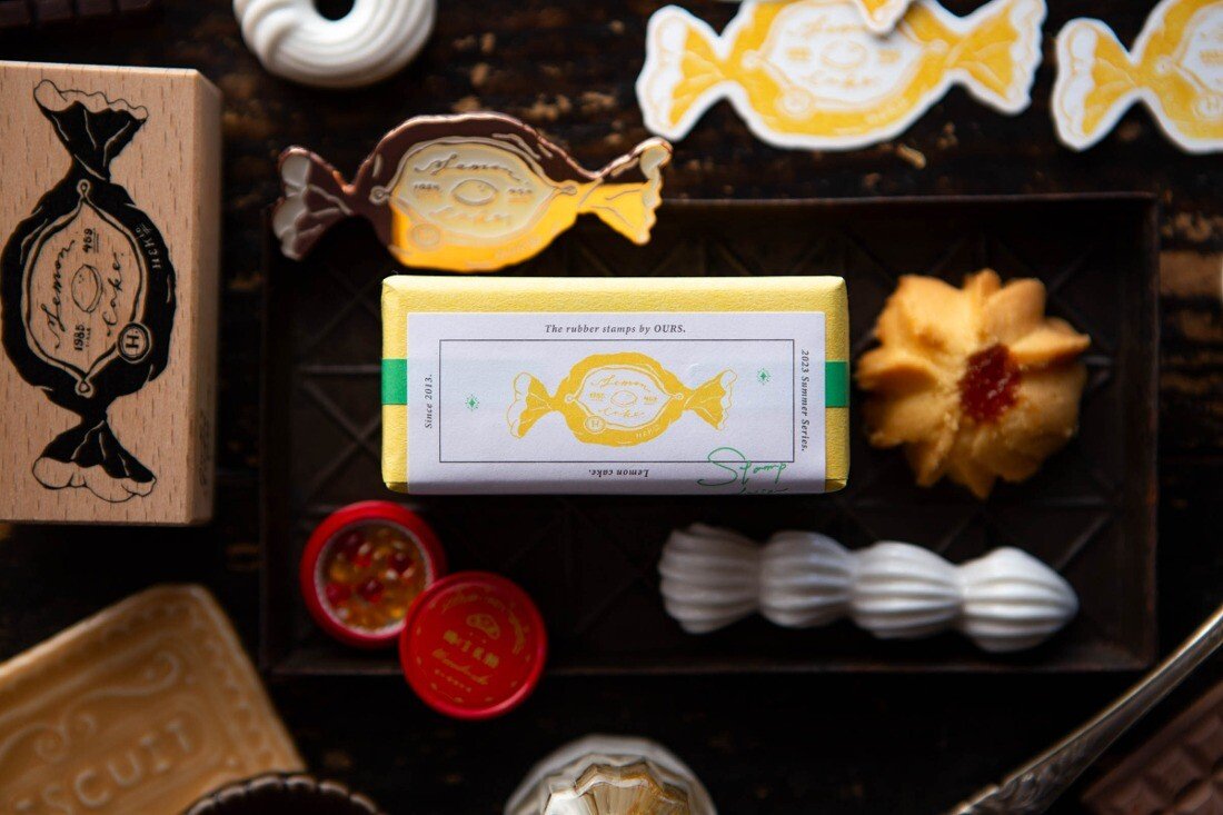 New Lemon Cake Rubber Stamp