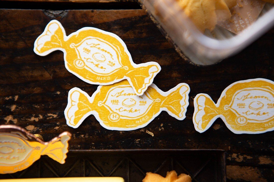 New Lemon Cake Rubber Stamp