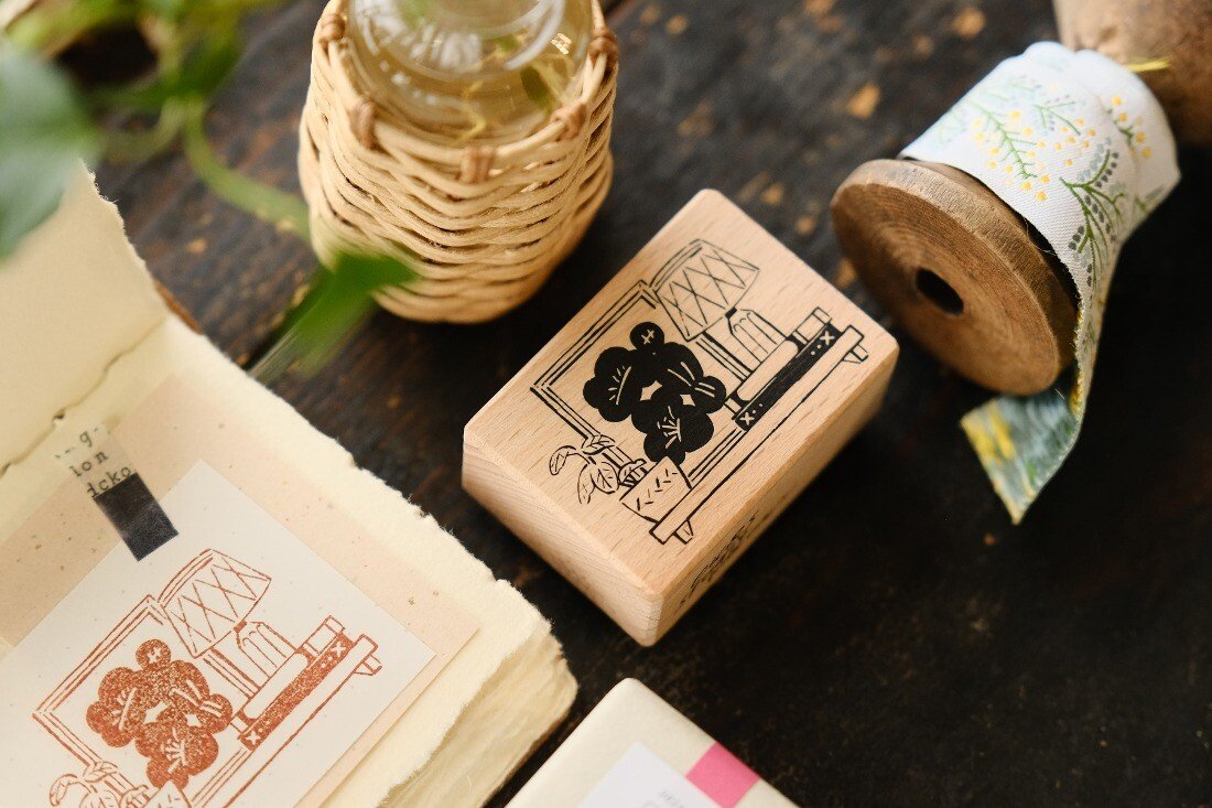 On the Wall Rubber Stamp