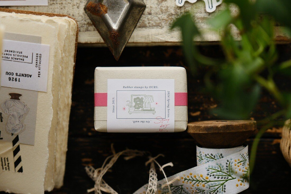 On the Wall Rubber Stamp