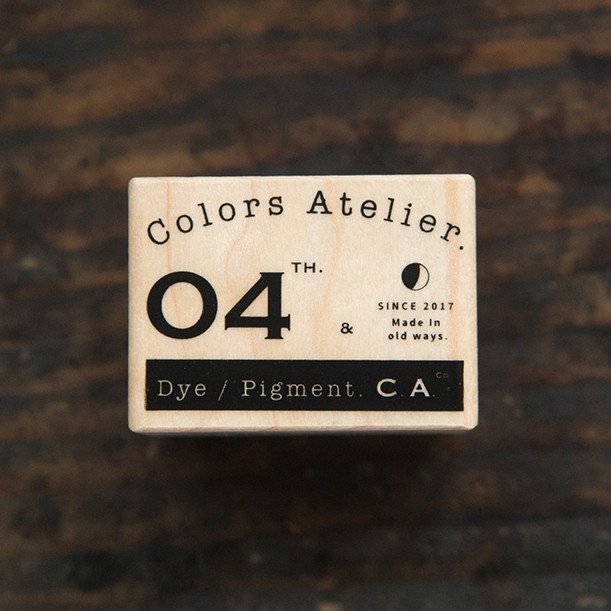 Vintage CA Logo B Maple Wood Stamp