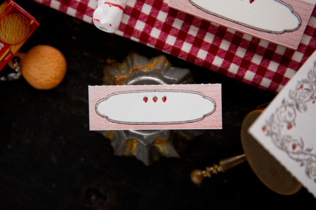 Strawberry Frame Letterpress Book