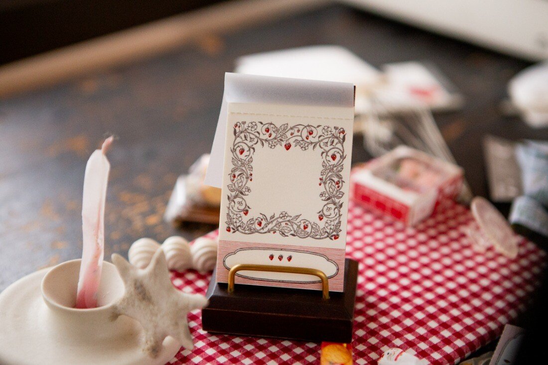 Strawberry Frame Letterpress Book