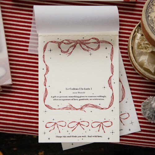 Ribbon Frame Letterpress Book