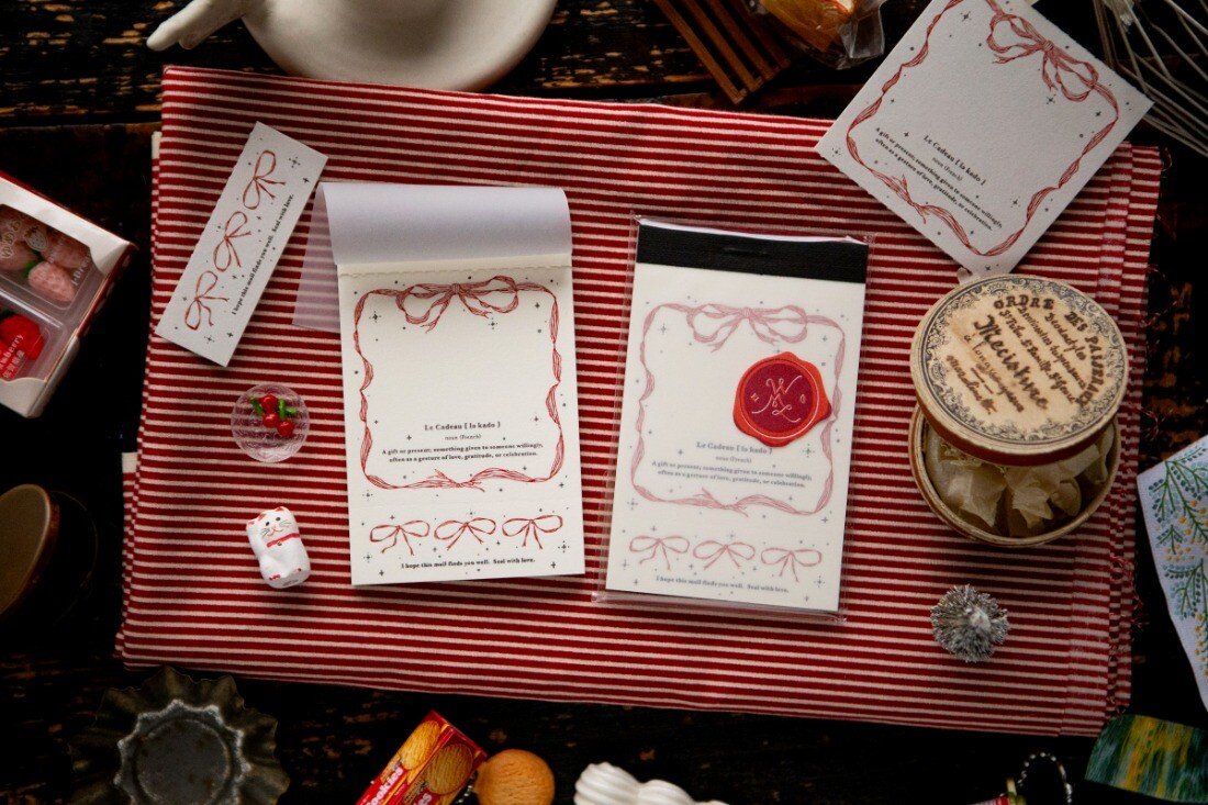 Ribbon Frame Letterpress Book