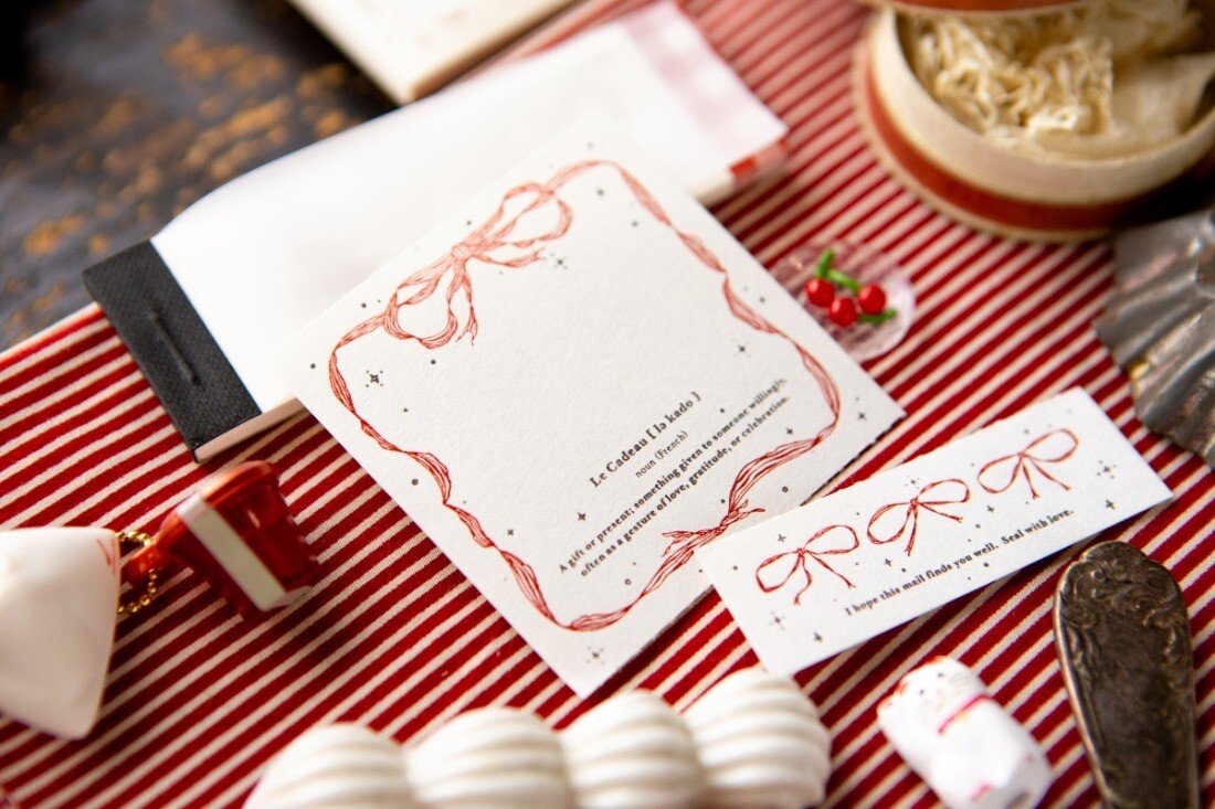 Ribbon Frame Letterpress Book