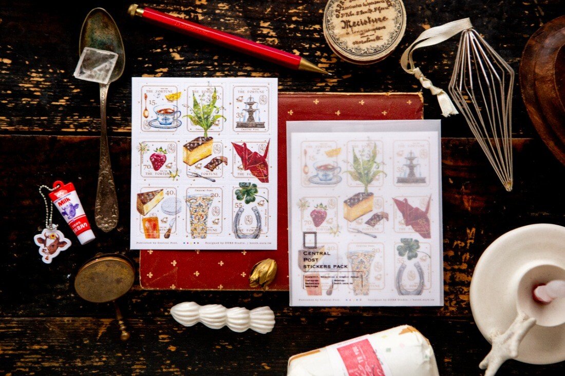 The fortune Stamp Sticker