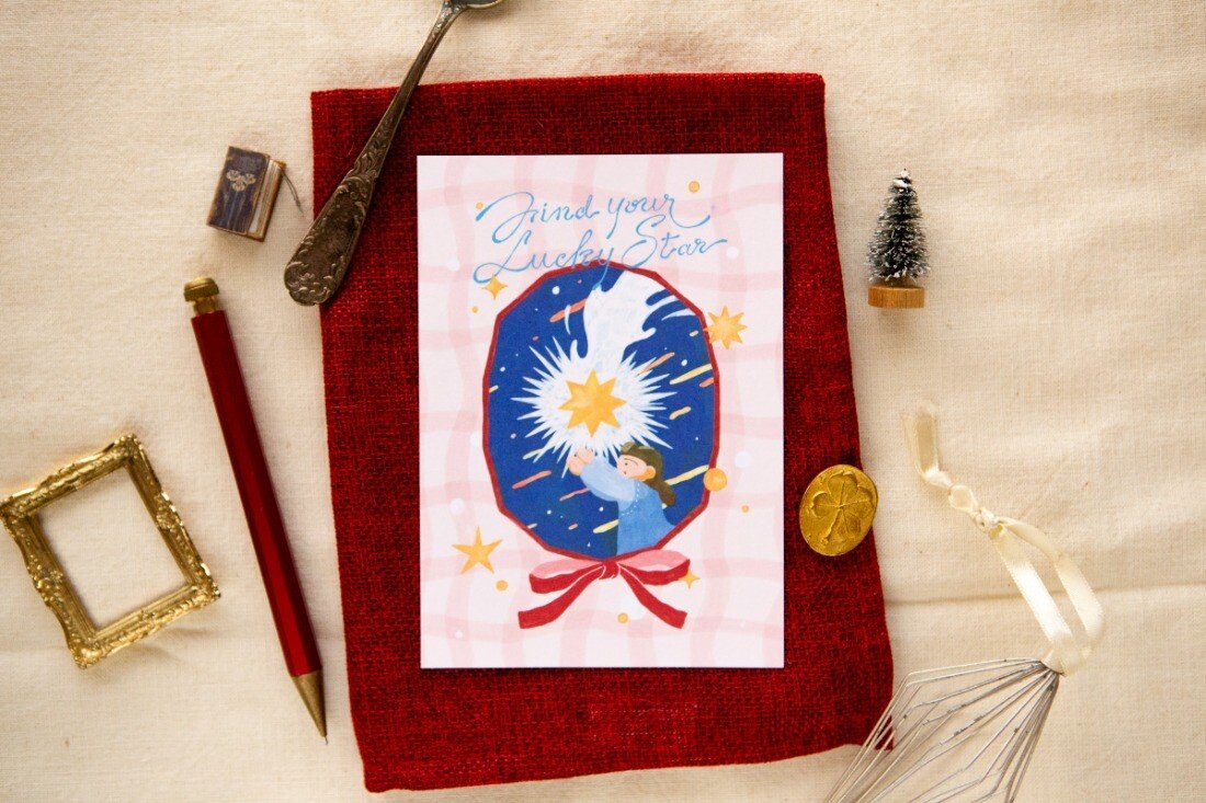 Lucky Star Post Card "Wish"