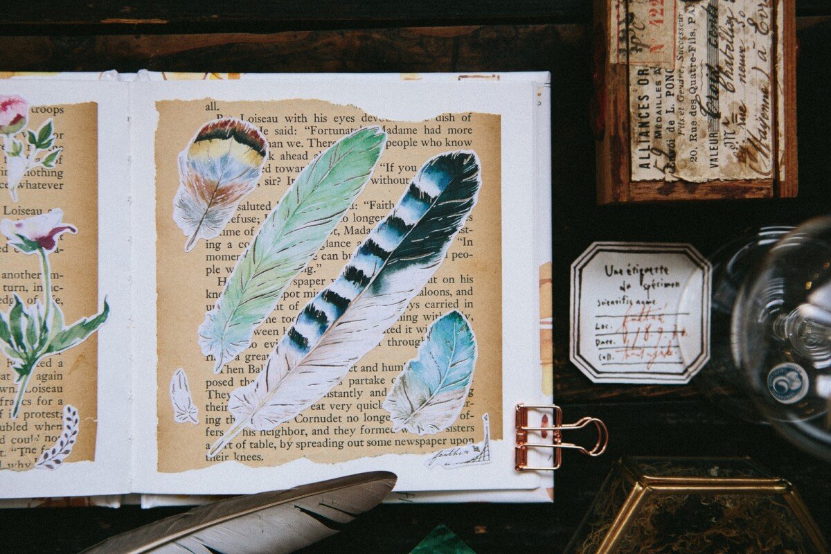 Feather 自剪貼紙