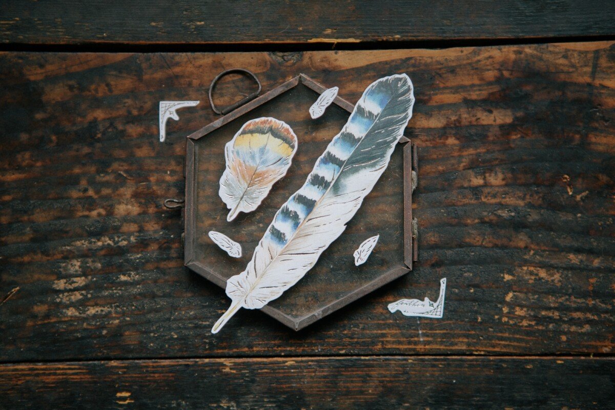 Feather 自剪貼紙