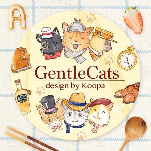 OURS オリジナルマスキングテープ「ジェントルキャッツ」