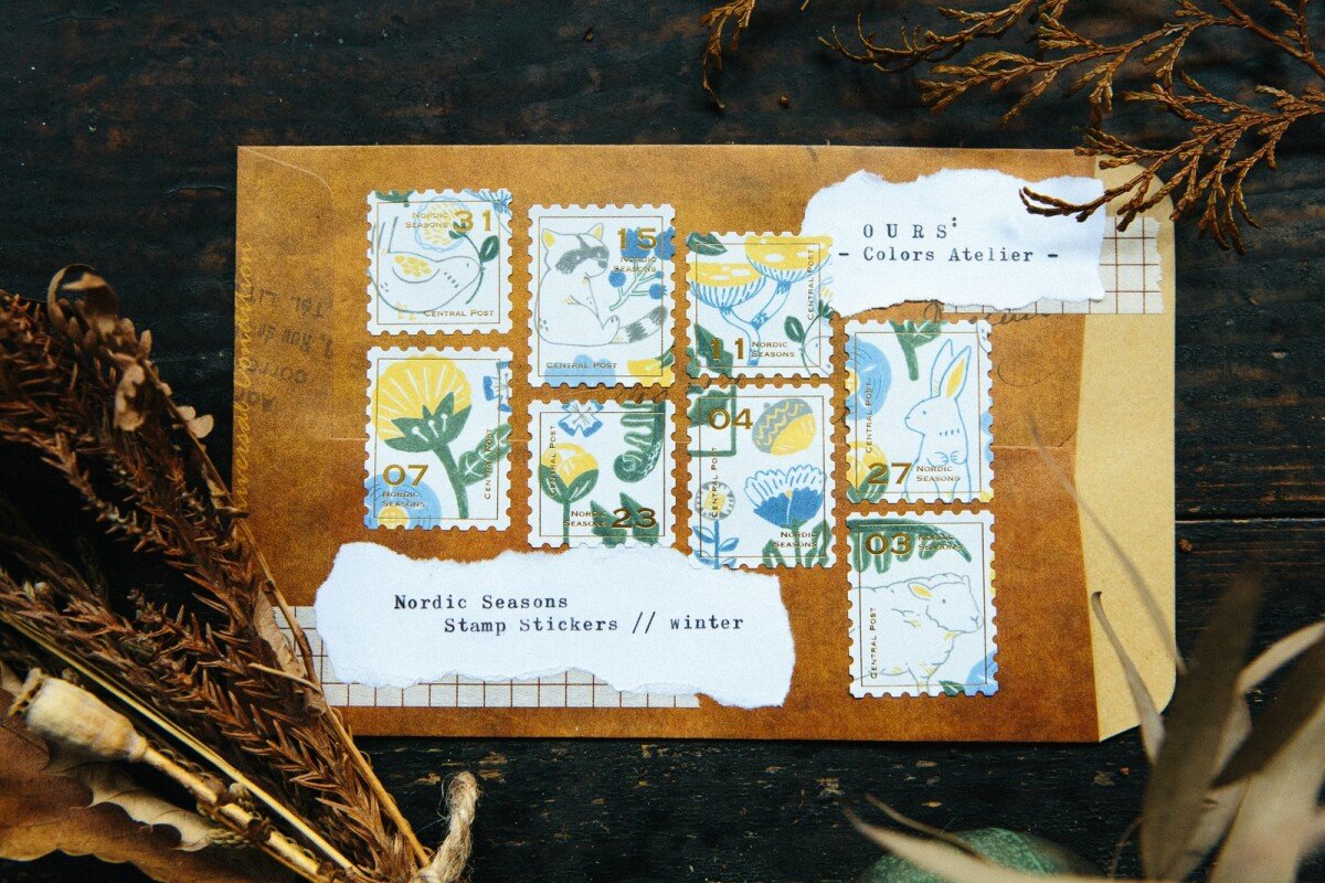 Nordic Seasons - Winter - Stamp Style Sticker