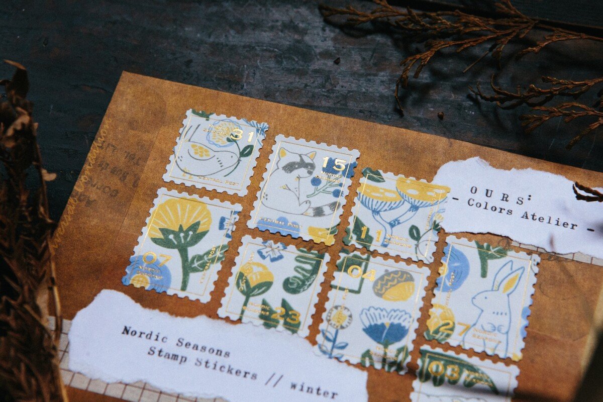 Nordic Seasons - Winter - Stamp Style Sticker