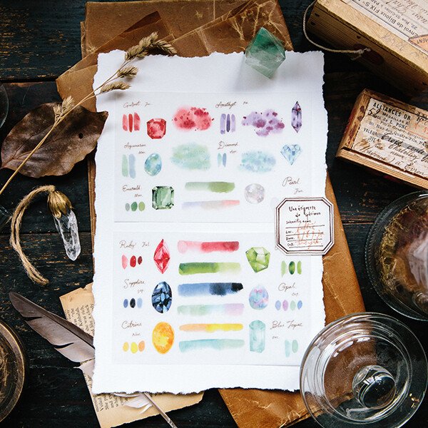 Birthstones Transfer Sticker