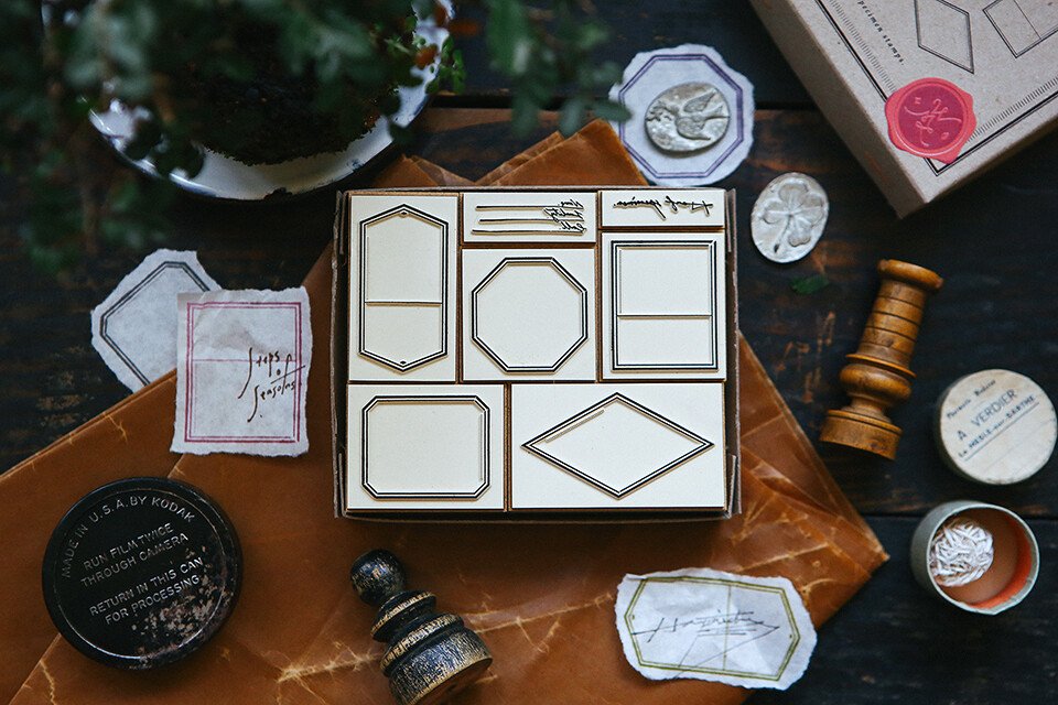 Specimen DIY Rubber Stamp Set