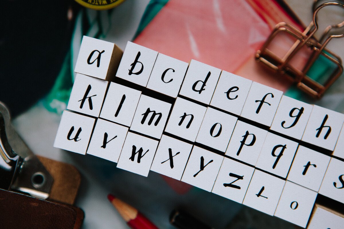 My A to Z 《Lowercase》DIY Rubber Stamp