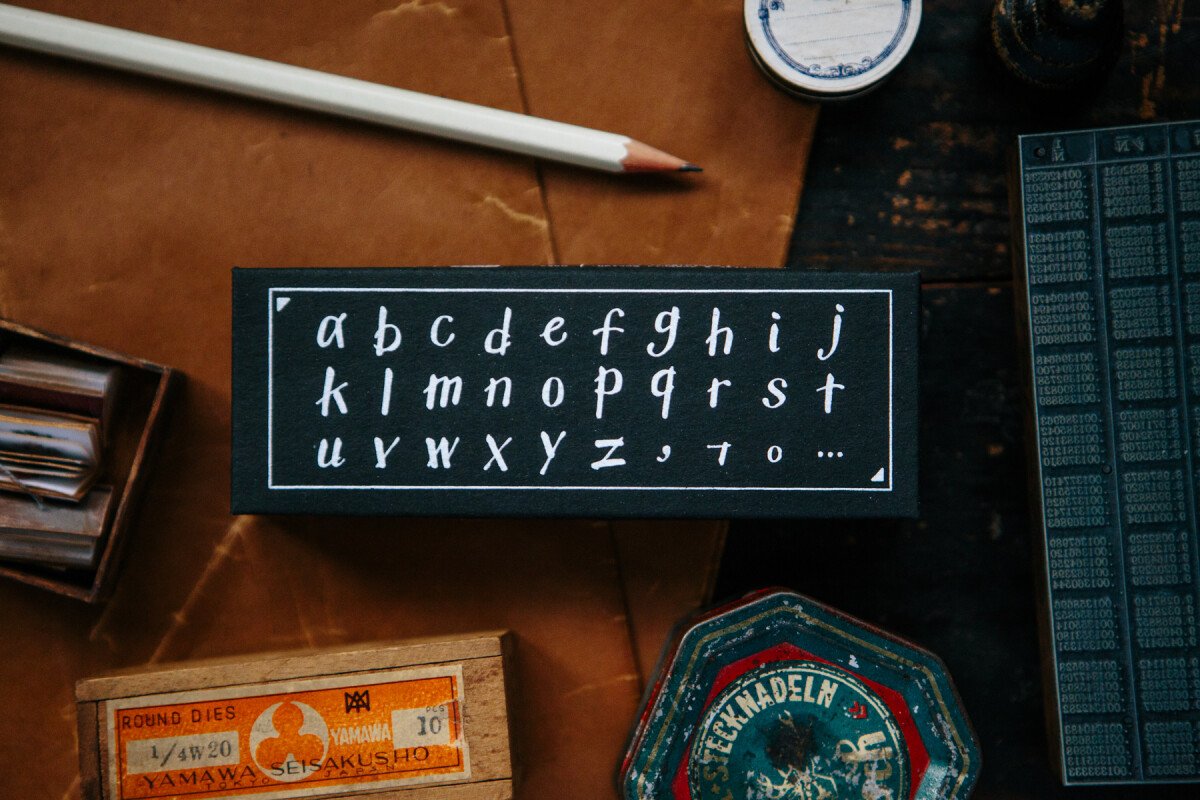 My A to Z 《Lowercase》DIY Rubber Stamp