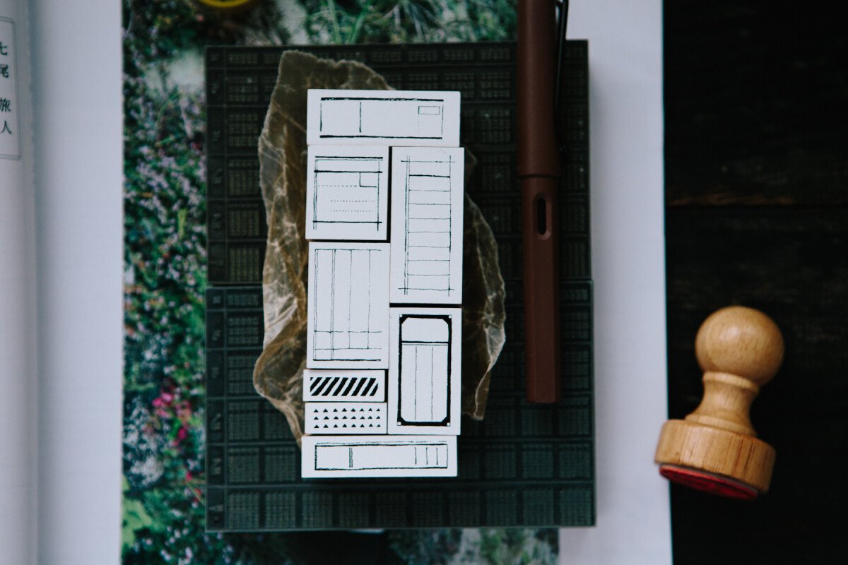 Form Label DIY Rubber Stamp