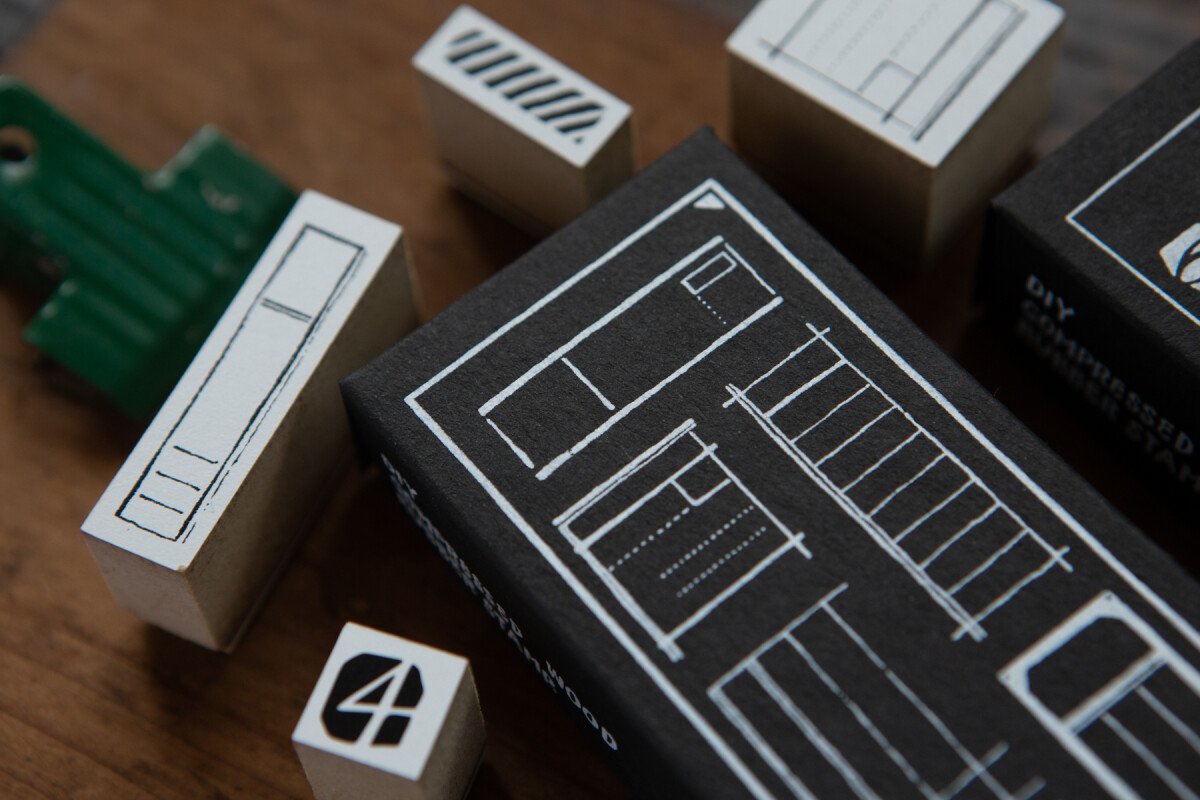 Form Label DIY Rubber Stamp