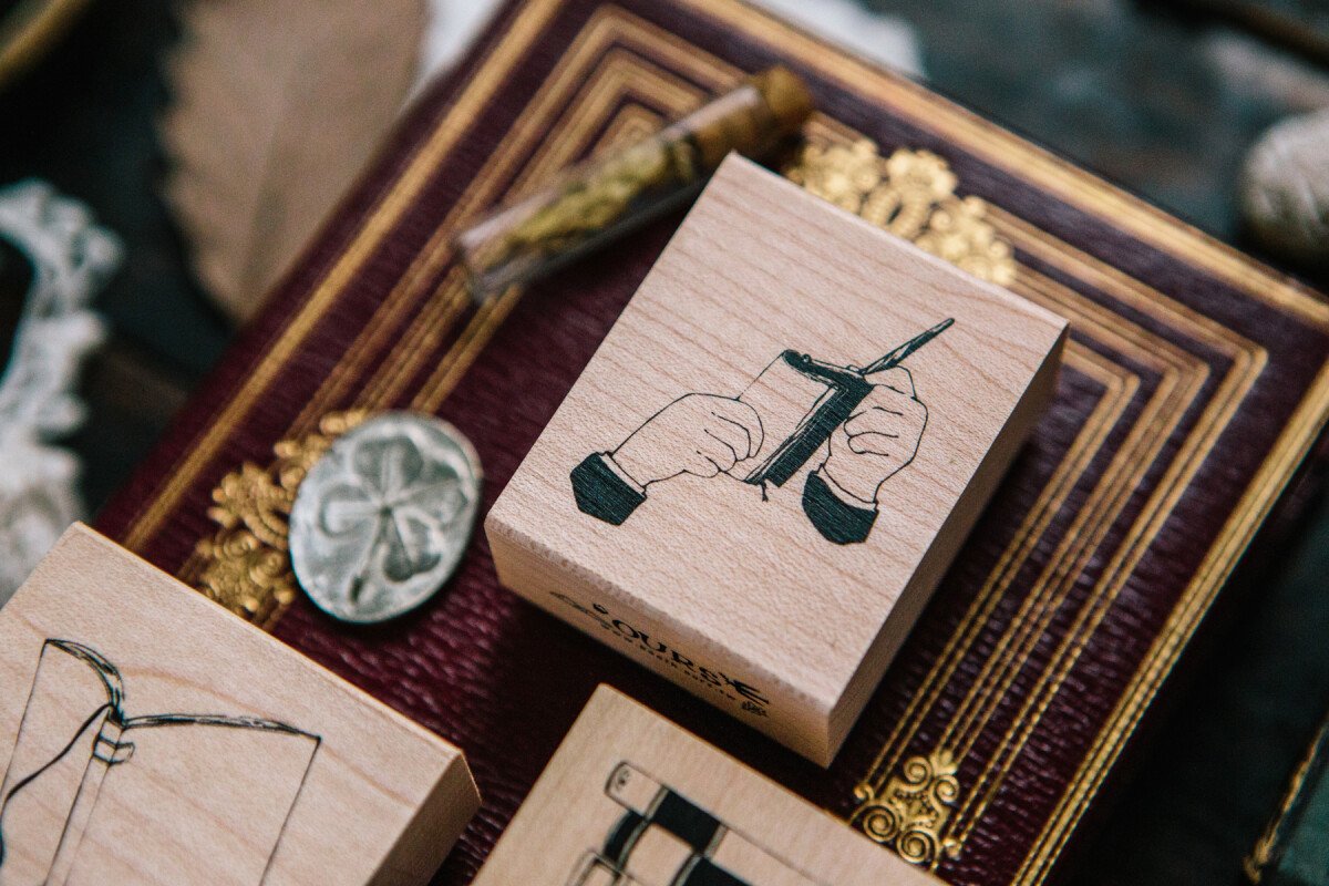 Hand Maple Wood Stamp Set A