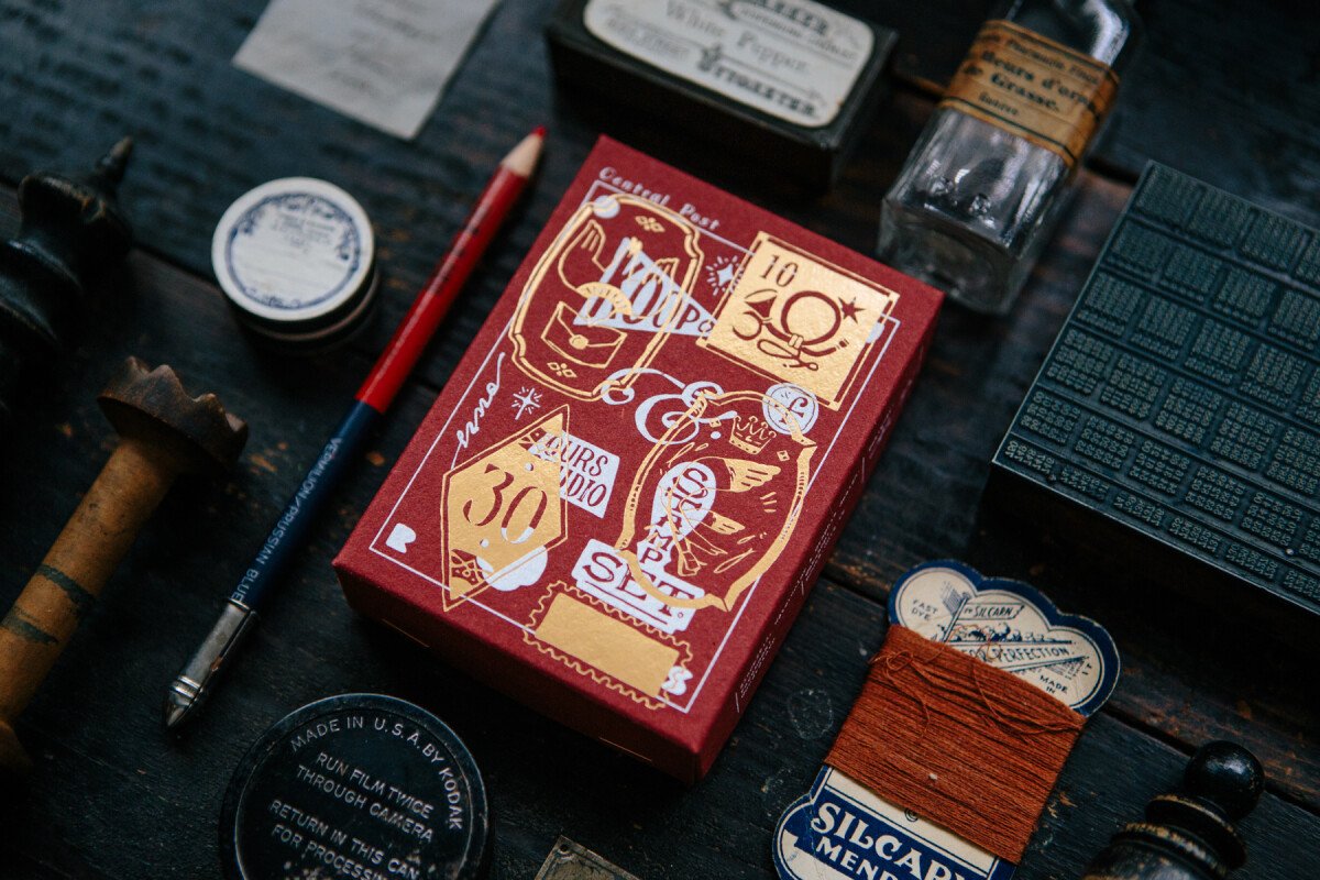 Postal Maple Wood Stamp Set