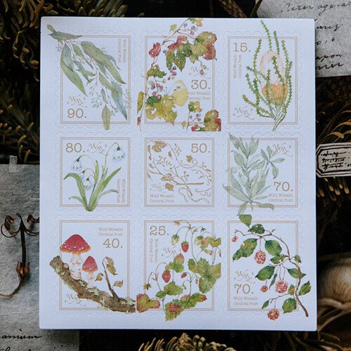 Wild plants 2 stamp sticker