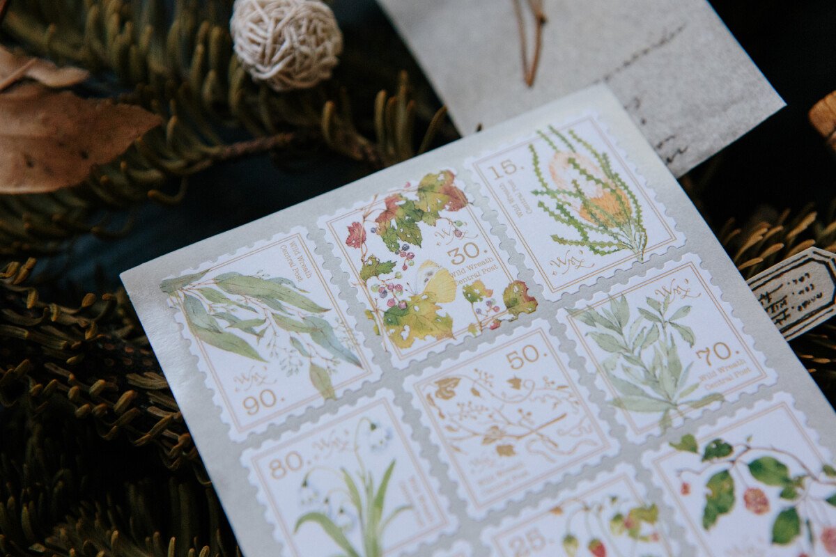 Wild plants 2 stamp sticker