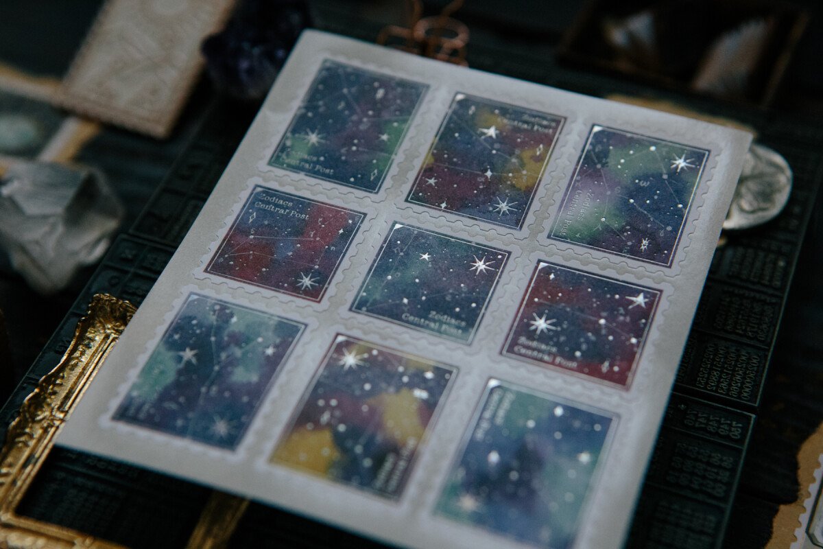 黃道星空 郵票貼紙