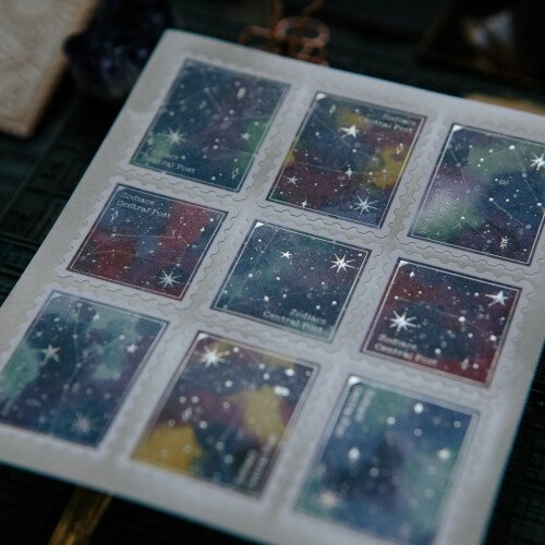 黃道星空 郵票貼紙