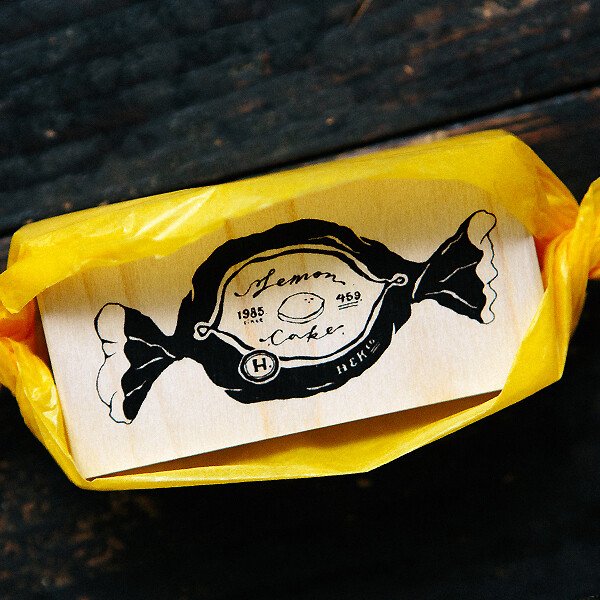 Lemon Cake Rubber Stamp