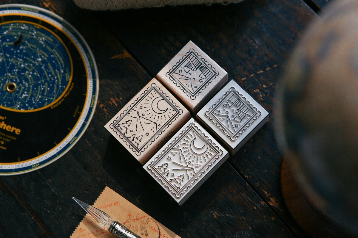 Starry Night  Rubber Stamp Set