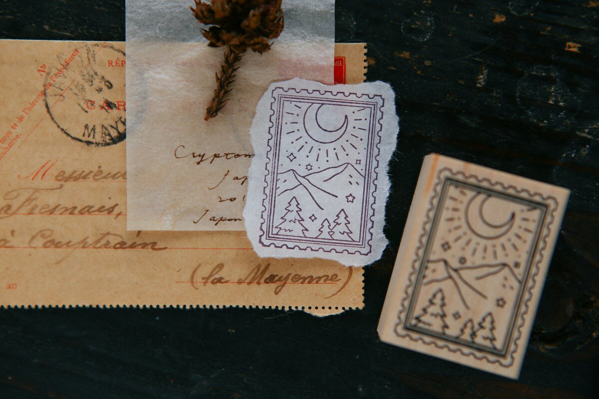 Starry Night  Rubber Stamp Set
