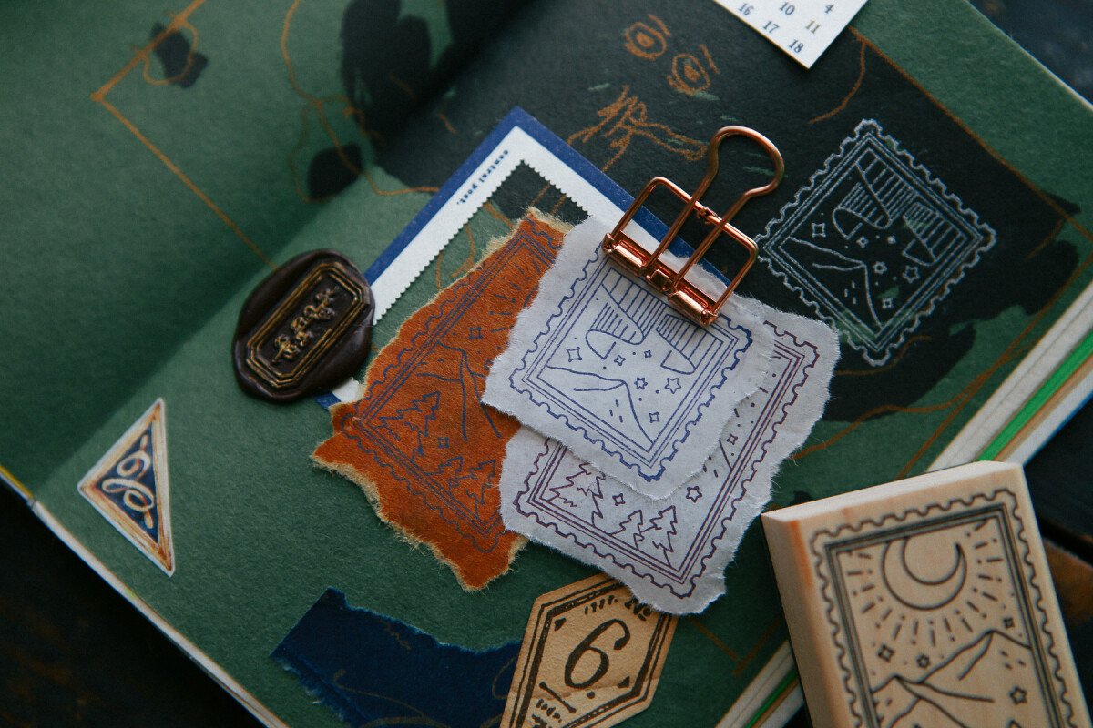 Starry Night  Rubber Stamp Set