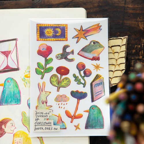 Slow Life Transfer Sticker