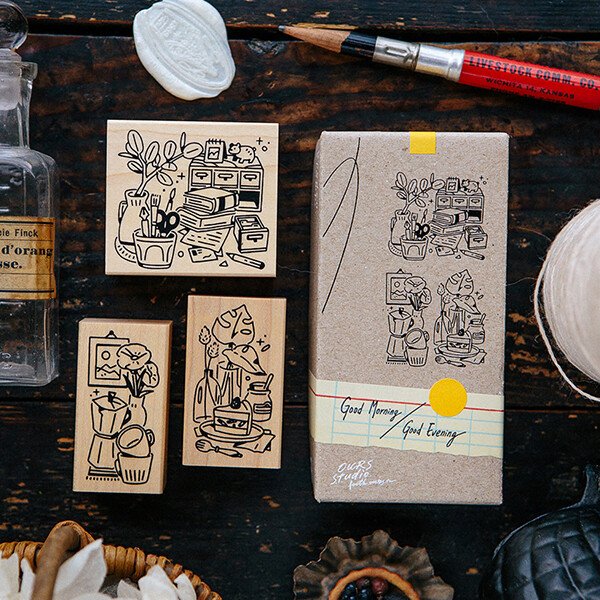 Good Morning Good Evening Stamp Set