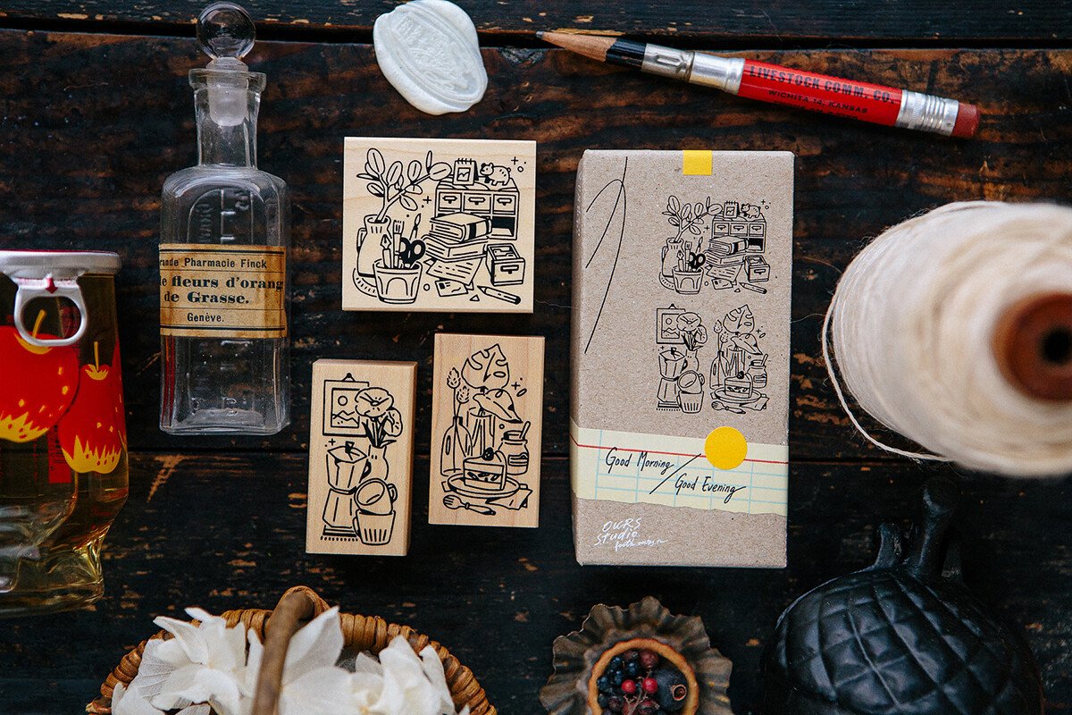 Good Morning Good Evening Stamp Set