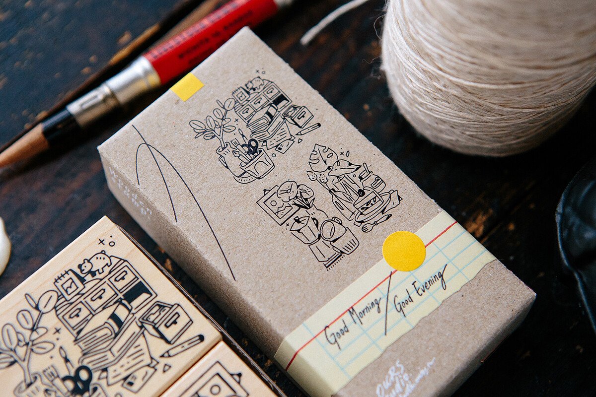Good Morning Good Evening Stamp Set
