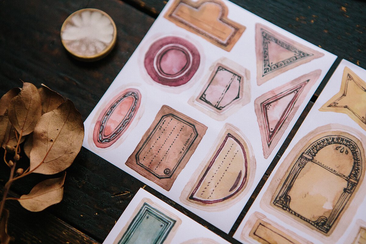 Old Labels Sticker Pack