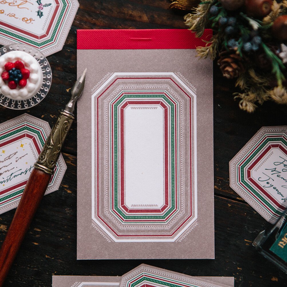 Winter Label Letterpress Book