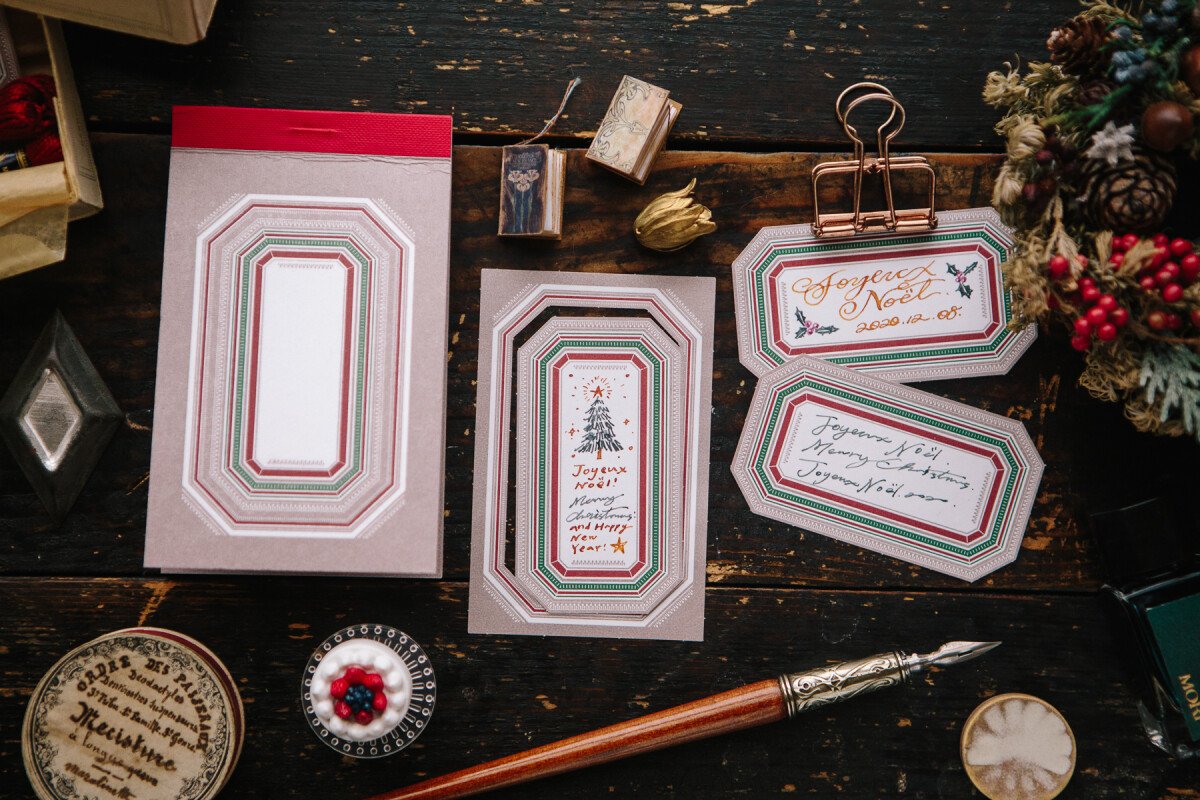 Winter Label Letterpress Book