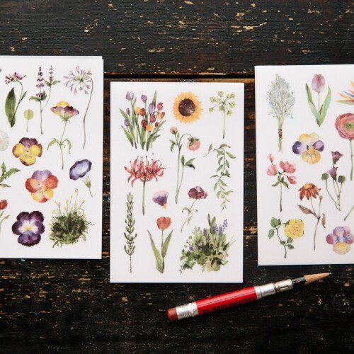 Les Fleurs Transfer Sticker