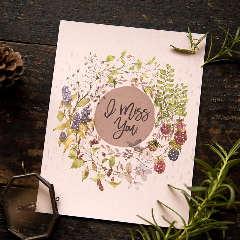 Heat-Sensitive Postcard - Autumn Whispers