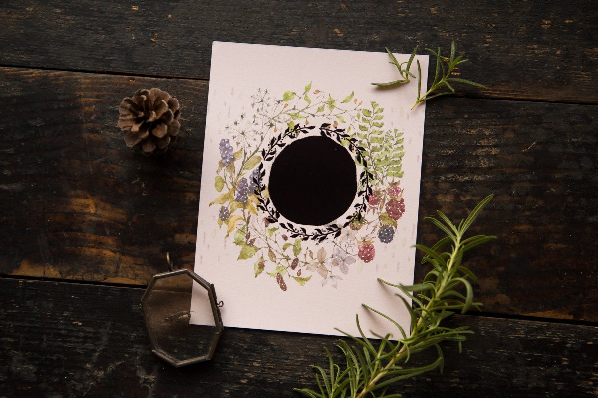 Heat-Sensitive Postcard - Autumn Whispers