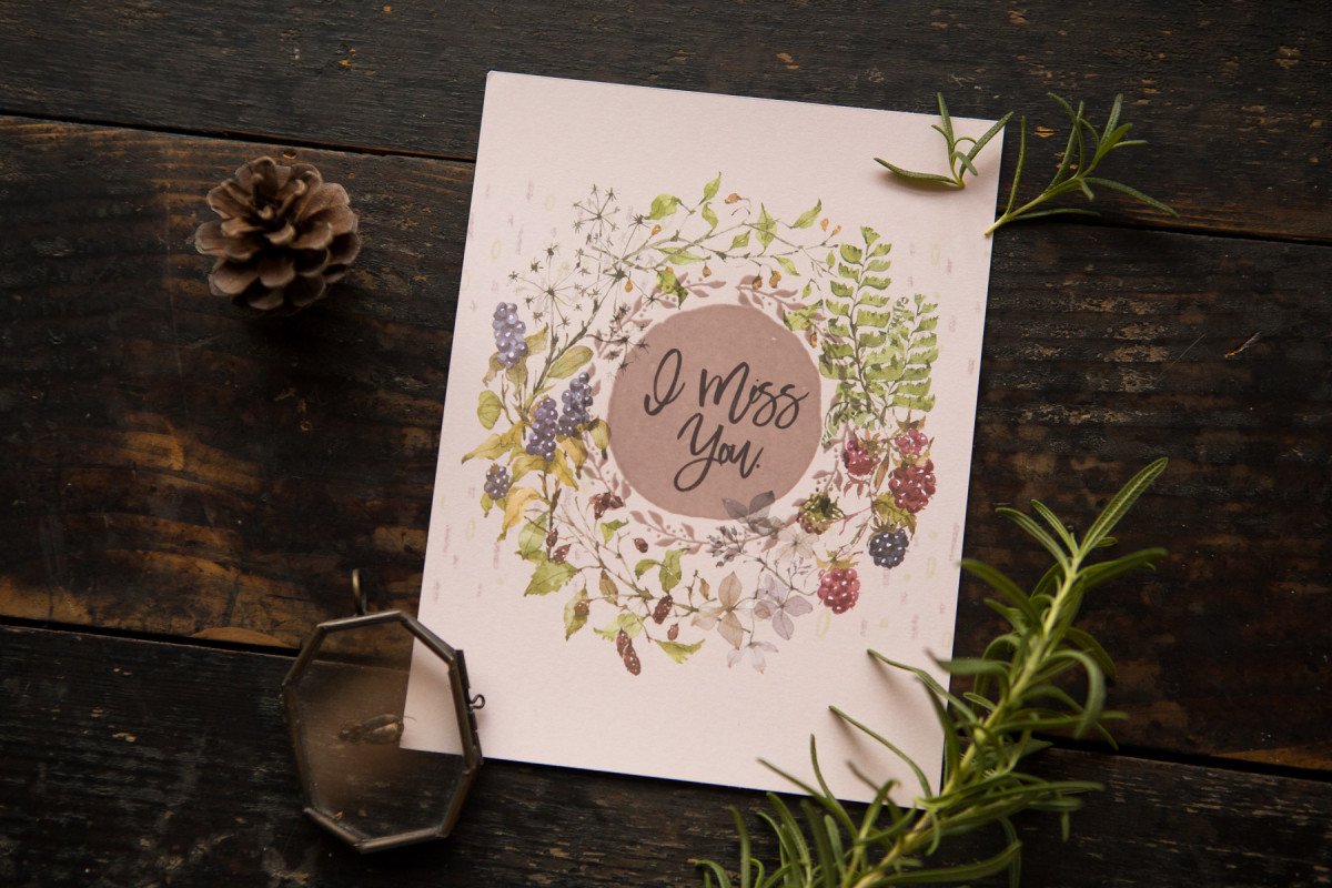 Heat-Sensitive Postcard - Autumn Whispers